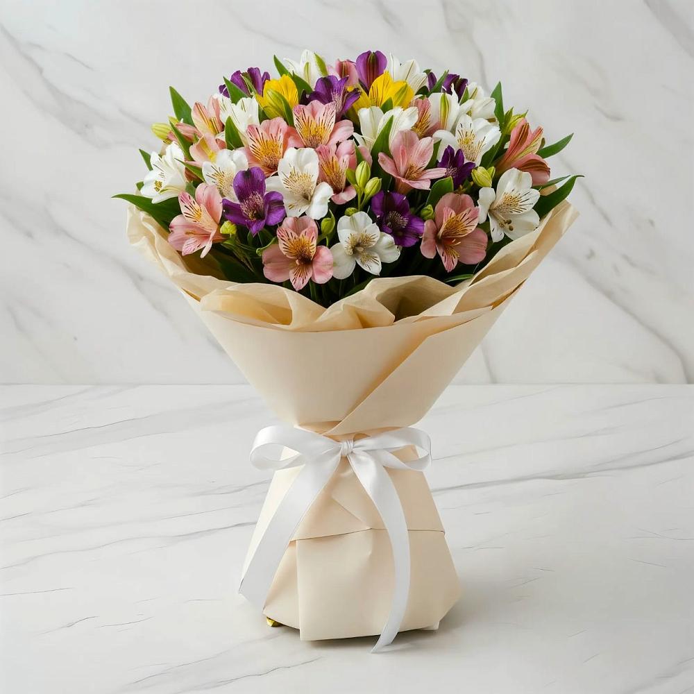 Букет цветов из: Альстромерии в Лёвинцы