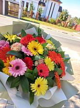 Букет цветов из:  Герберы #REPLACE_PRED# Лёвинцы