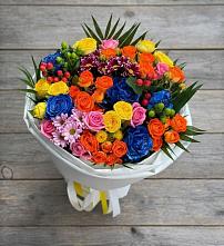 Букет цветов из:  Розы и Хризантемы в Лёвинцы