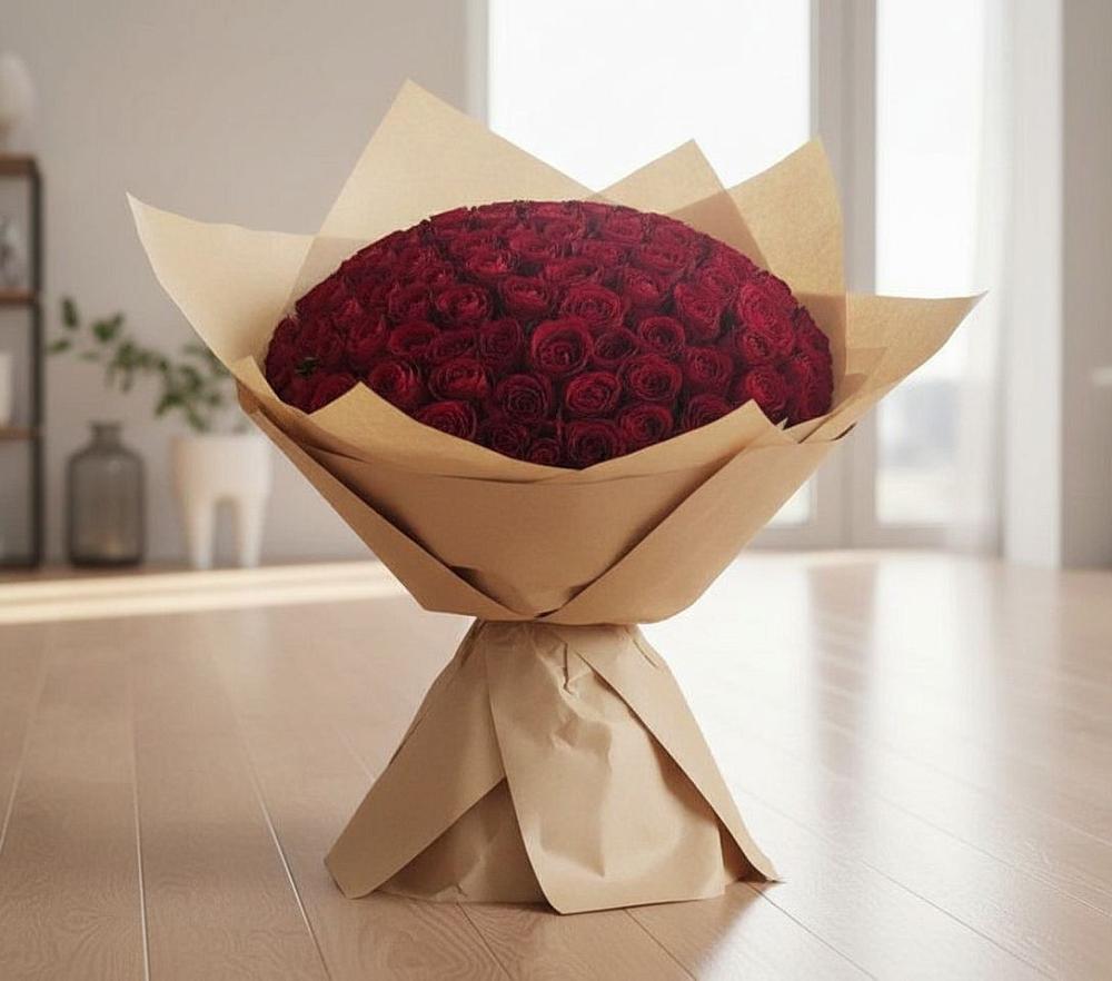 Букет 101 Красная роза в Лёвинцы