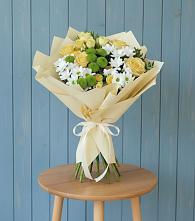 Букет цветов из:  Хризантемы и Розы #REPLACE_PRED# Лёвинцы