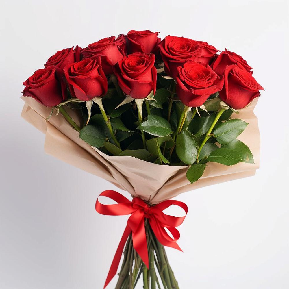 Букет 11 Красных роз Эдлесс Лав в Лёвинцы